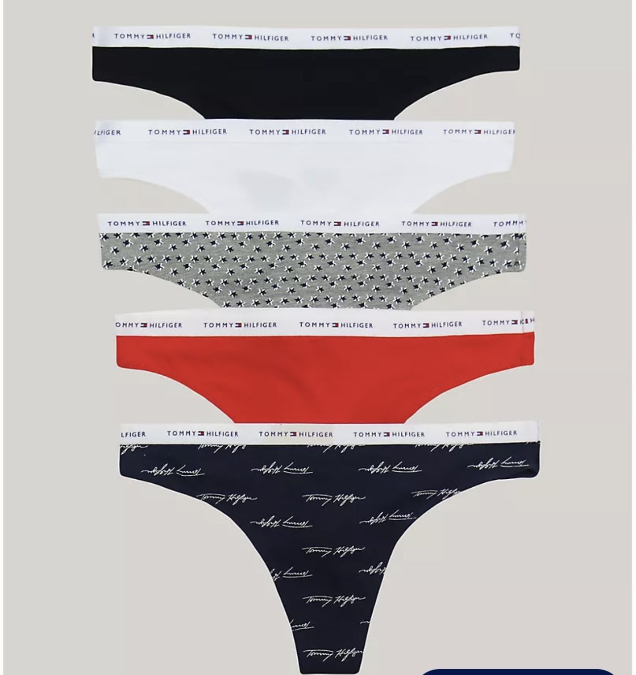 Tommy Hilfiger Thong 5-Pack panties Size L