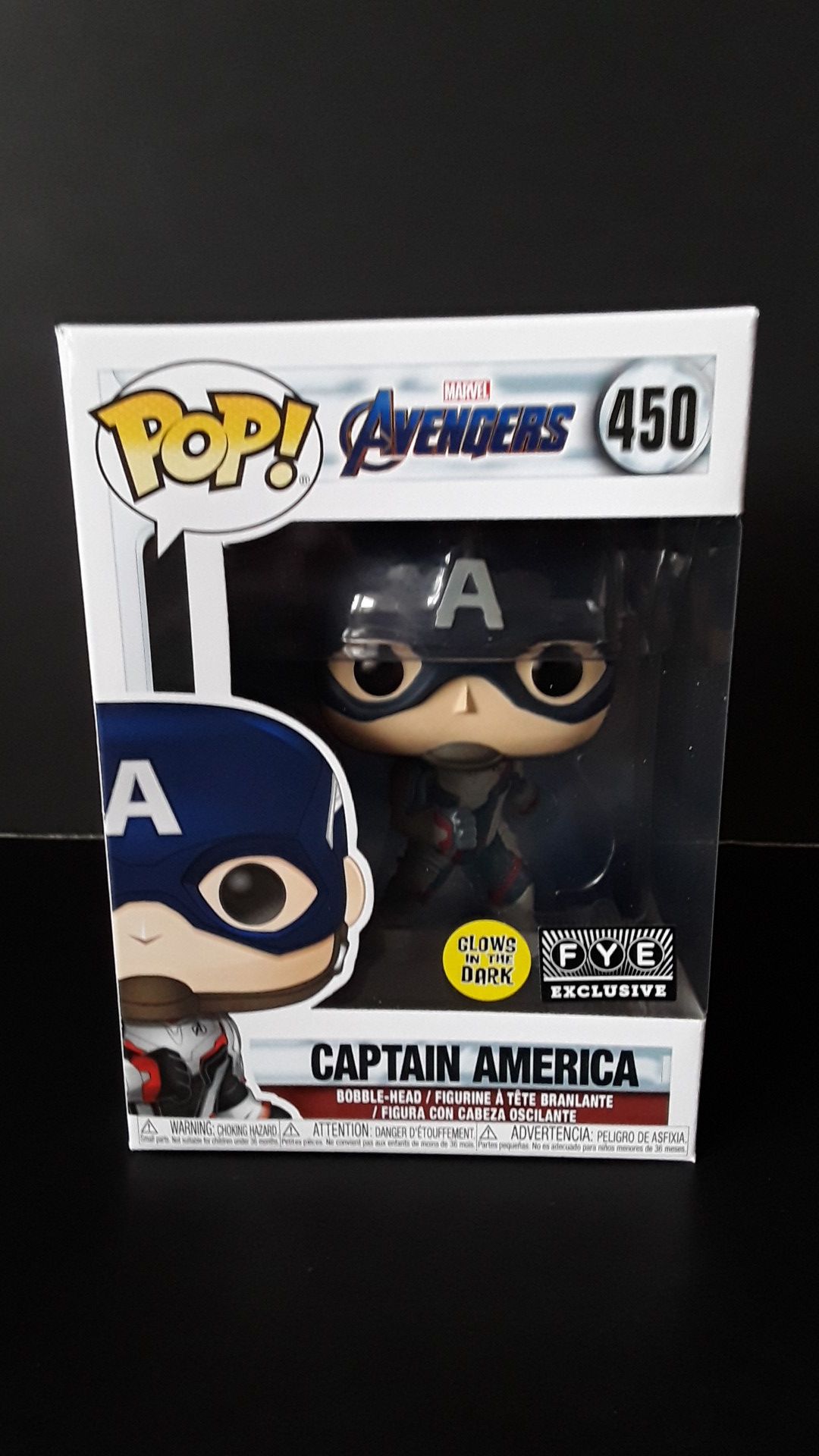 Funko Pop!FYE Exclusive GITD Captain America