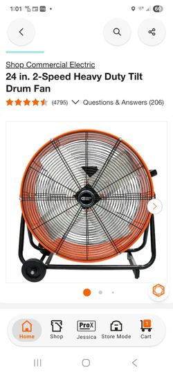Construction fan