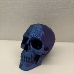 Geometric Low Poly Skull