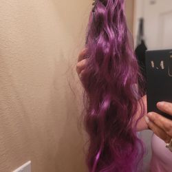 Never been used , Purple Claw ponytail