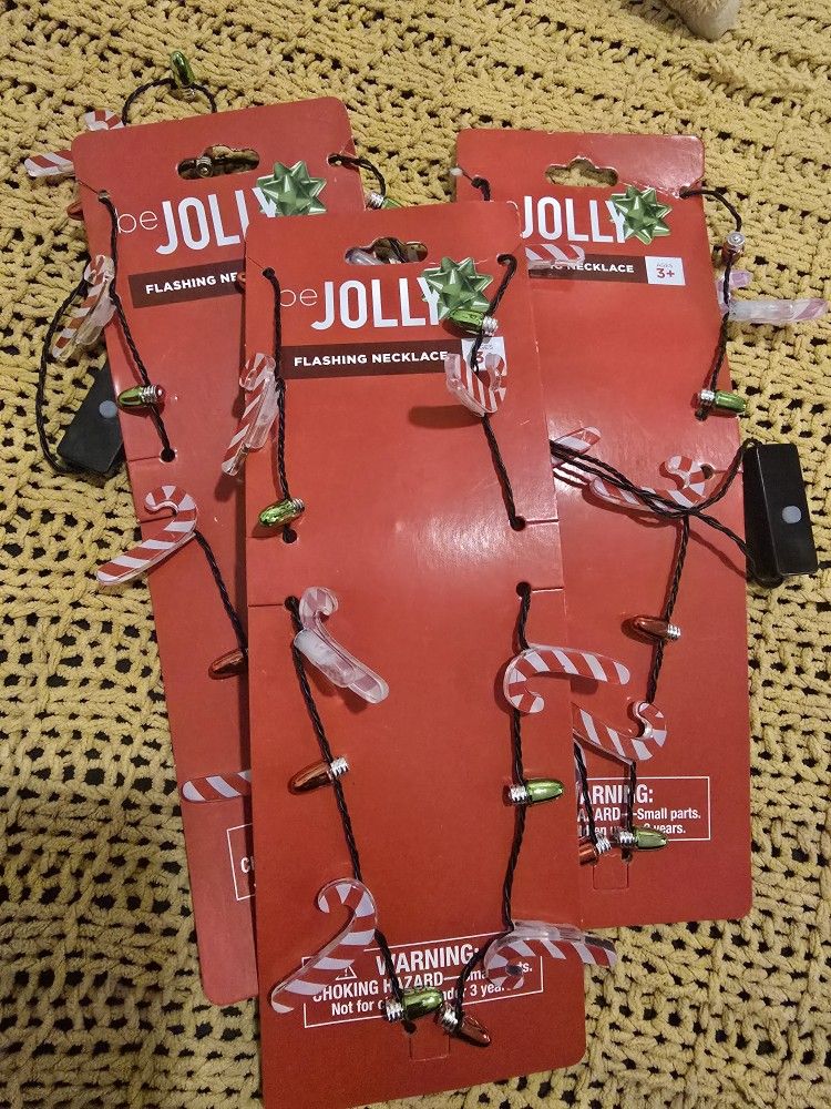 Christmas Light Up Necklace - Collar Iluminado De Navidad