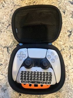 Sony PlayStation DualSense Wireless Controller with Keyboard & Protective Case