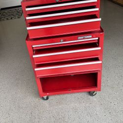 Two Piece Craftsman Tool Box On Wheels