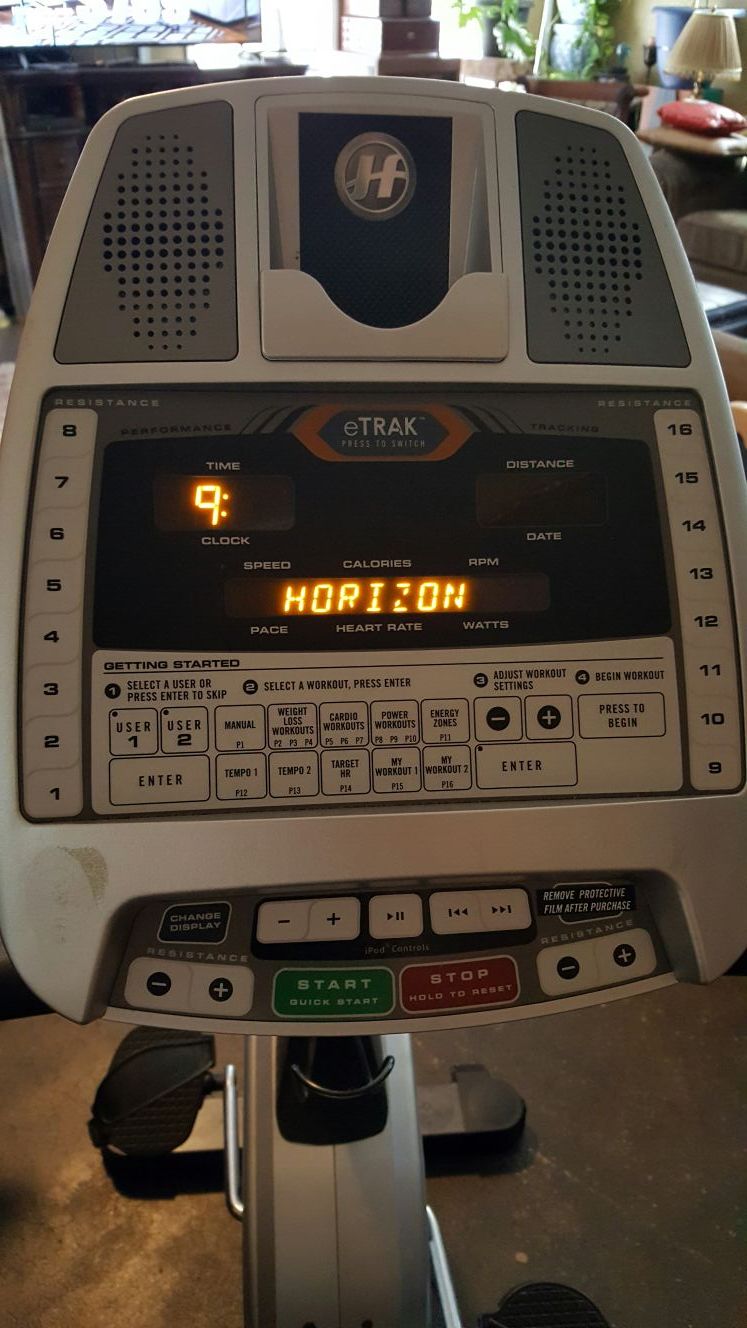 Horizon 8600 exercise bike with heart rate