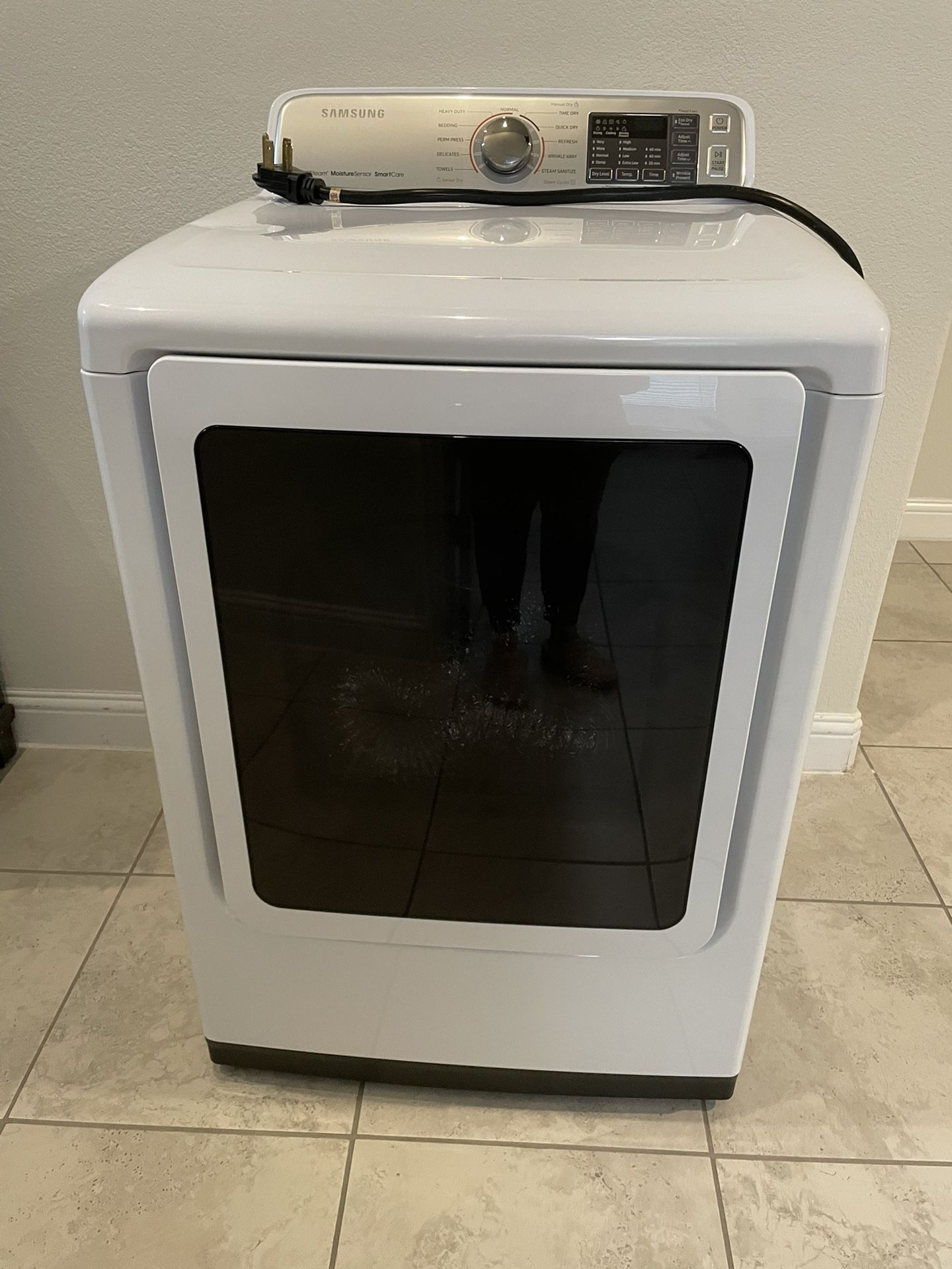 Samsung Electric Dryer 7.4 Cu Ft Model DVE50M7450W/A3
