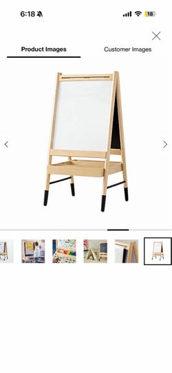 Crate & Kids Whiteboard Chalkboard Easel Combo