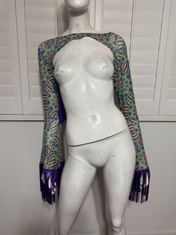 New 2xl sheer shrug top shirt festival rave hippie boho blouse