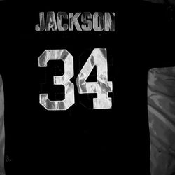 Official Bo Jackson throwback Raiders football Jersey.