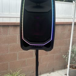 Ion Total PA Speaker Bluetooth Speaker With Brand New Stand And Wireless Microphone