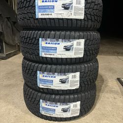(4) - 205/55/16 Sailun Ice Blazer WSTX Snow Tires