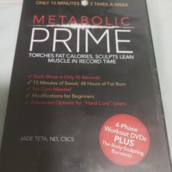 Metabolic Prime Full Workout, DVD's, Book, Quickstart Guide