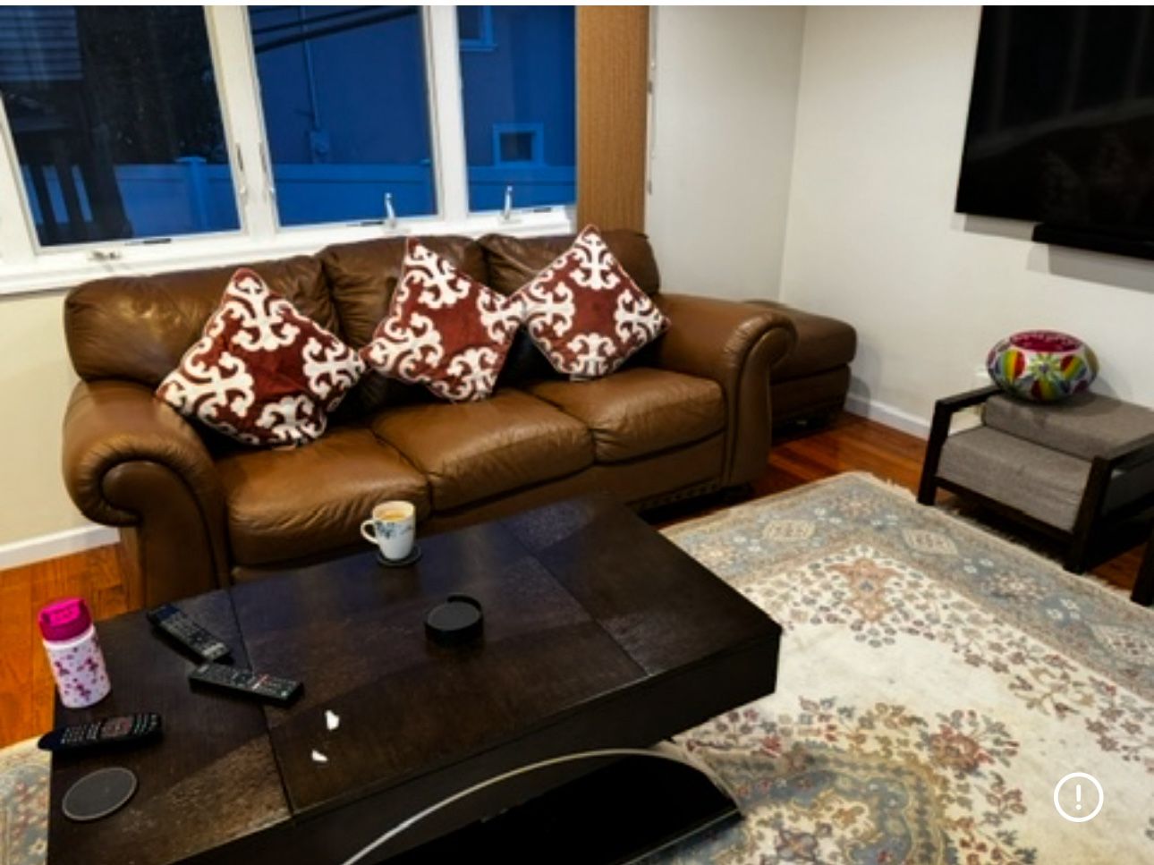 Natuzzi Leather 5 Piece Sofa