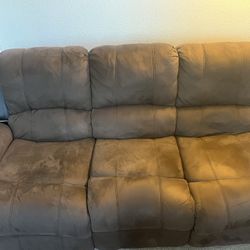 Brown 3 Seat Sofa/couch 