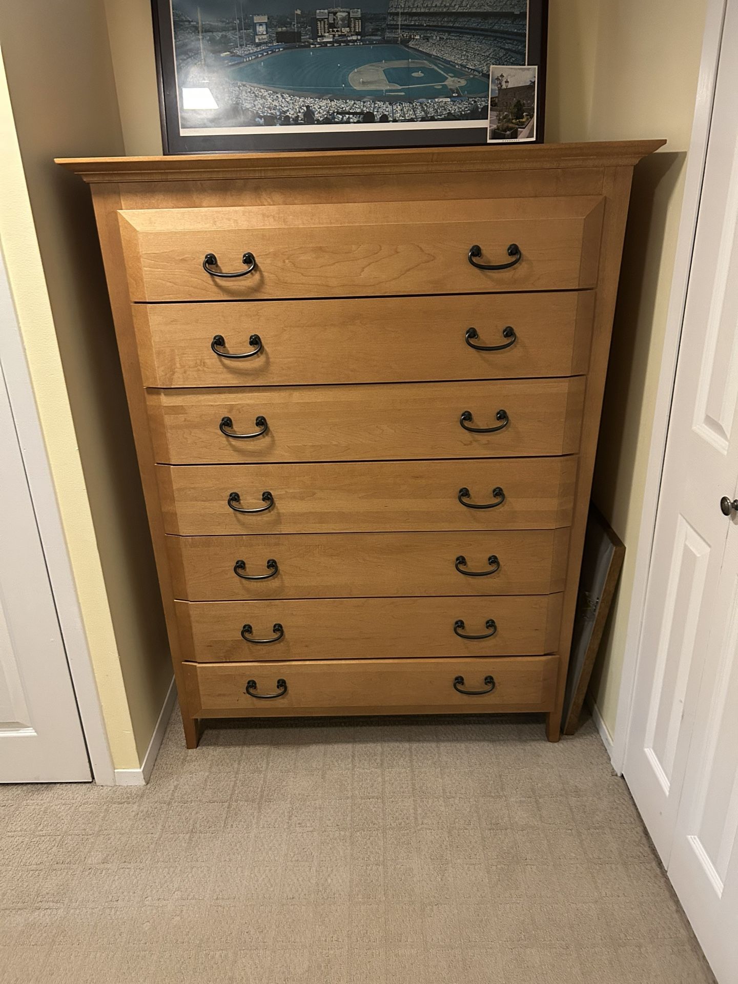 MAPLE CHEST DRESSER $200