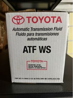 Toyota ATF WS 6QTS and washer