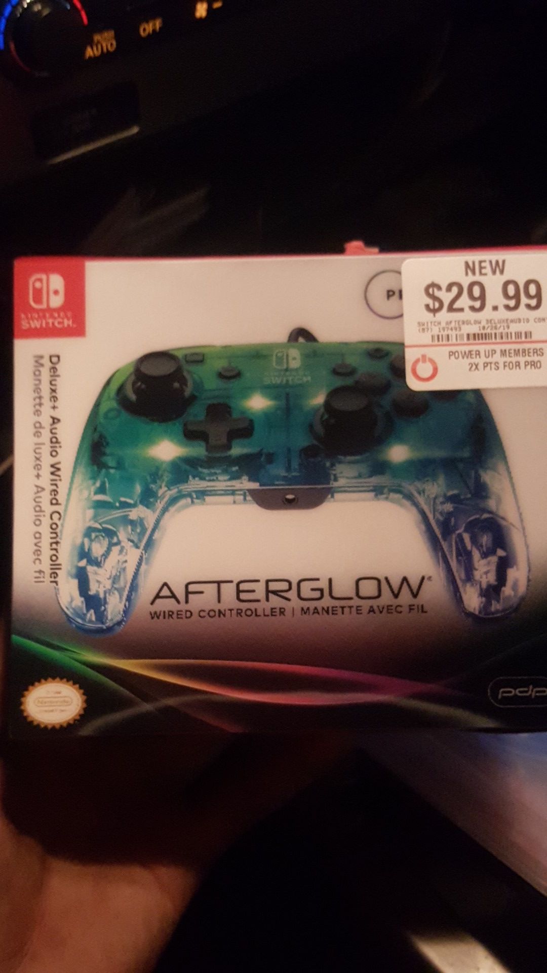 Nintendo Switch Afterglow controller