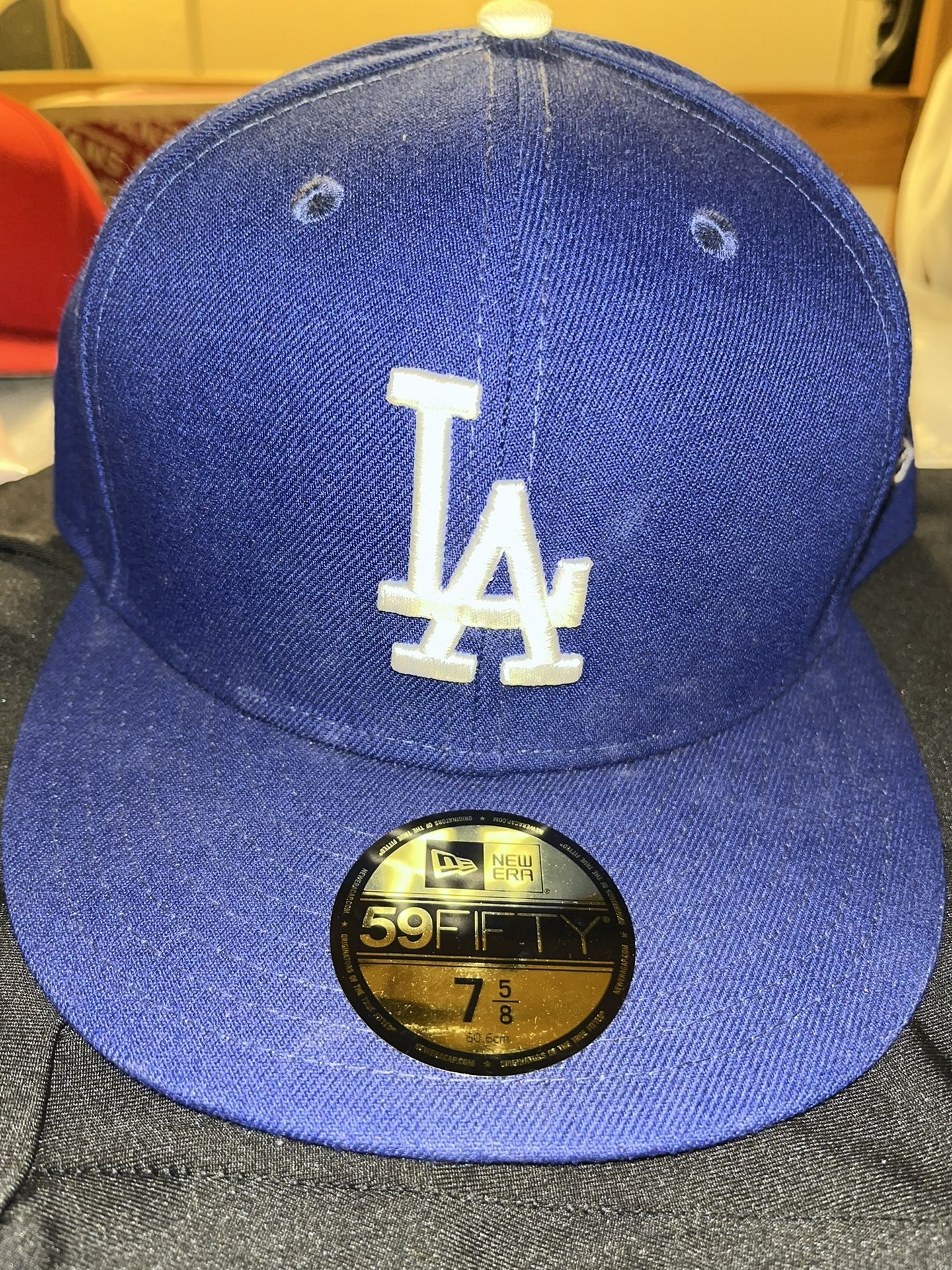 blue LA hat 