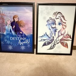 2 Frozen Disney Pictures Framed