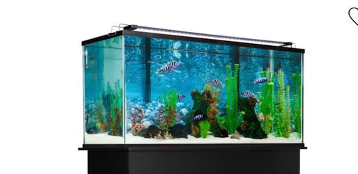 50 gallon fish tank aquarium reptile tank with LED lid