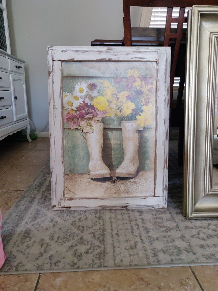 Flower Rain Boots Frame