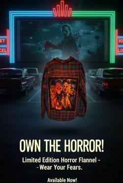 CUSTOM HORROR MOVIE FLANNEL 
