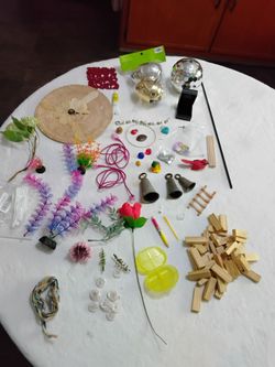 Mixed Craft Supplies and Decorative Items Lot.  Some New all for