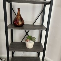 Set Of 2 Bookshelves With Metal Sides