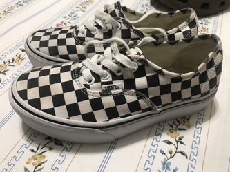 Vans Platform White Black Checkerboard 