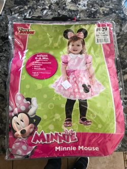Minnie Mouse costume size 0-6 mouths