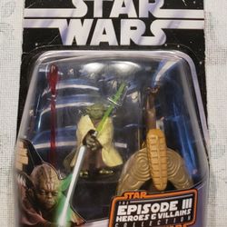 Yoda Star Wars Episode III Heroes and Villians! 2006 Hasbro!