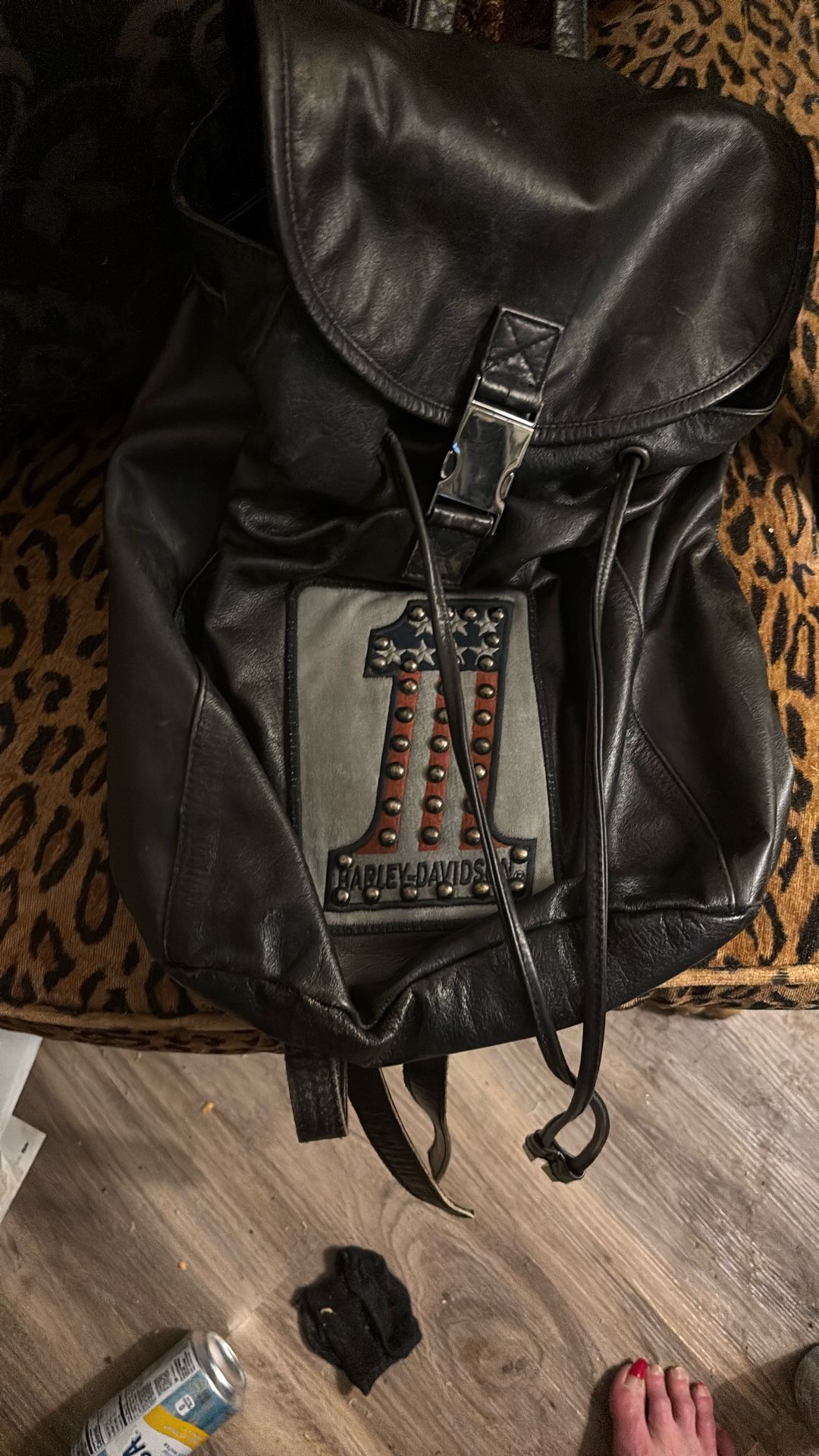 Harley Davidson Leather Backpack