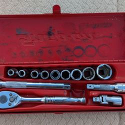 Vintage Snap On Tools KRA-229 1/4 Socket Set