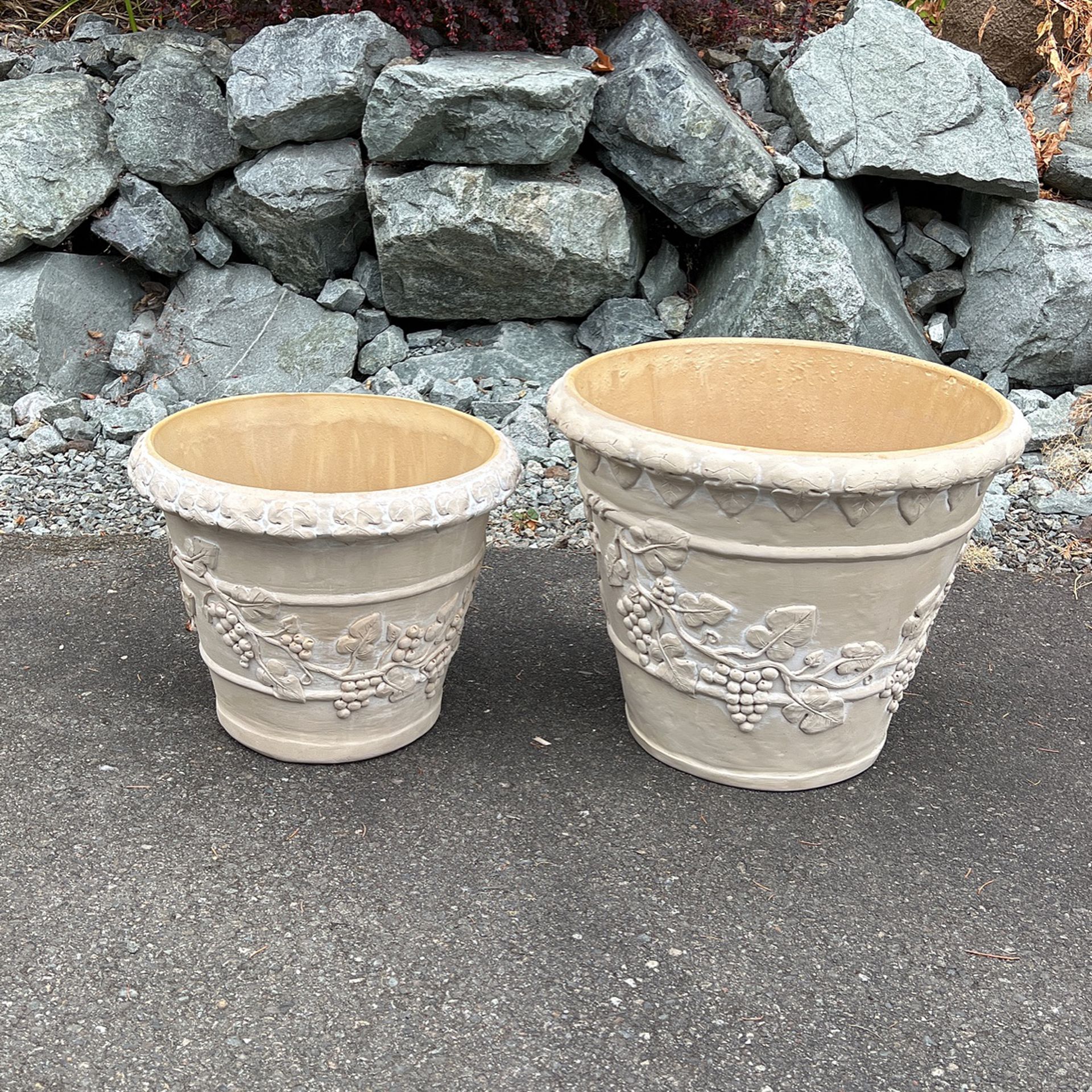 New Fiberglass Flower Pots