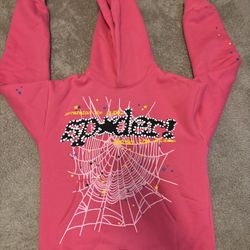 Sp5der Hoodie – Pink – Size Medium – Authentic