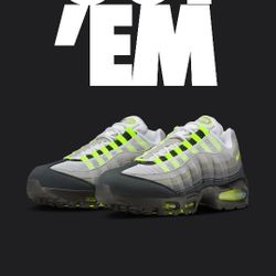 Nike Air Max 95 Neon Size 10.5 (NO TRADES PRICE IS FIRM)