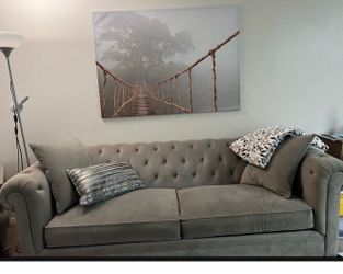 Sofa light green Martha Stewart Saybridge 92” – $200