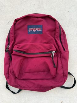 JanSport Burgundy Backpack – Classic School Backpack