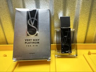 Victorias Secret Very Sexy Platinum for Him Cologne 50ml 1.7oz Full Open Box