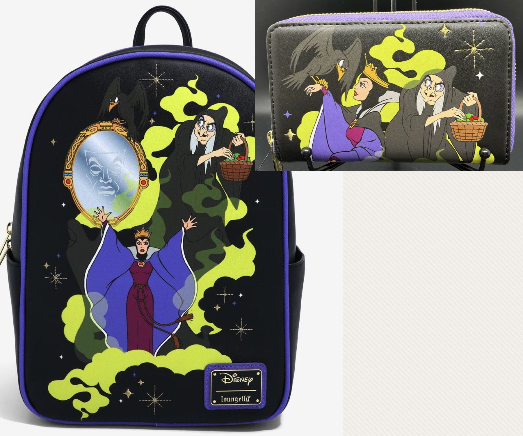 Loungefly, Bags, Loungefly Disney Villains Scene Maleficent Sleeping  Beauty Backpack Wallet Nwt
