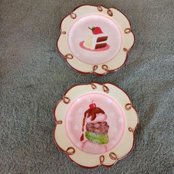 clay art just desserts hand painted plates
