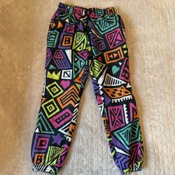 GS-115 Retro 90’s Style colorful vintage windbreaker joggers Mens Size M Mens.
