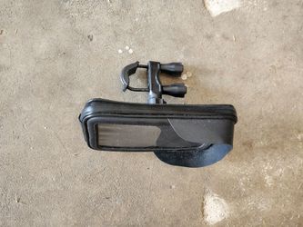 Cell phone holder for bicycle handlebars