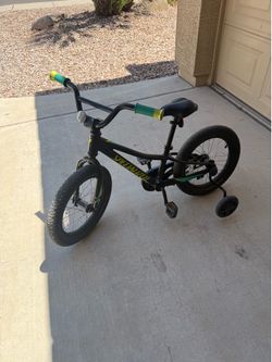 Specialized 16” Kids Bike - Black - Coaster w/ training wheels