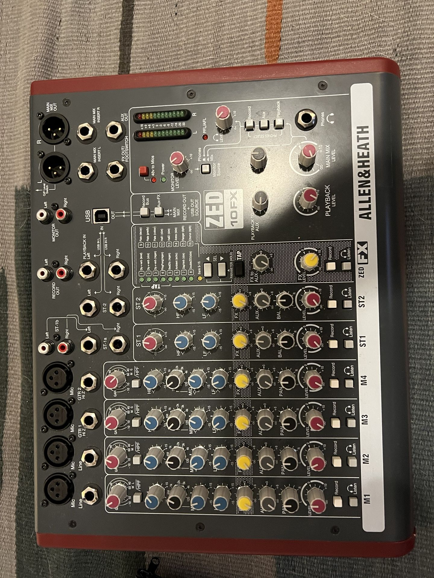 Allen & Heath ZED-10FX 6-Channel USB Mixer with Effects