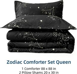 Queen Comforter Zodiac Set De Comfortador Edredon Colcha