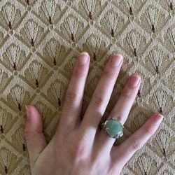 Beautiful Light Green Jade Ring