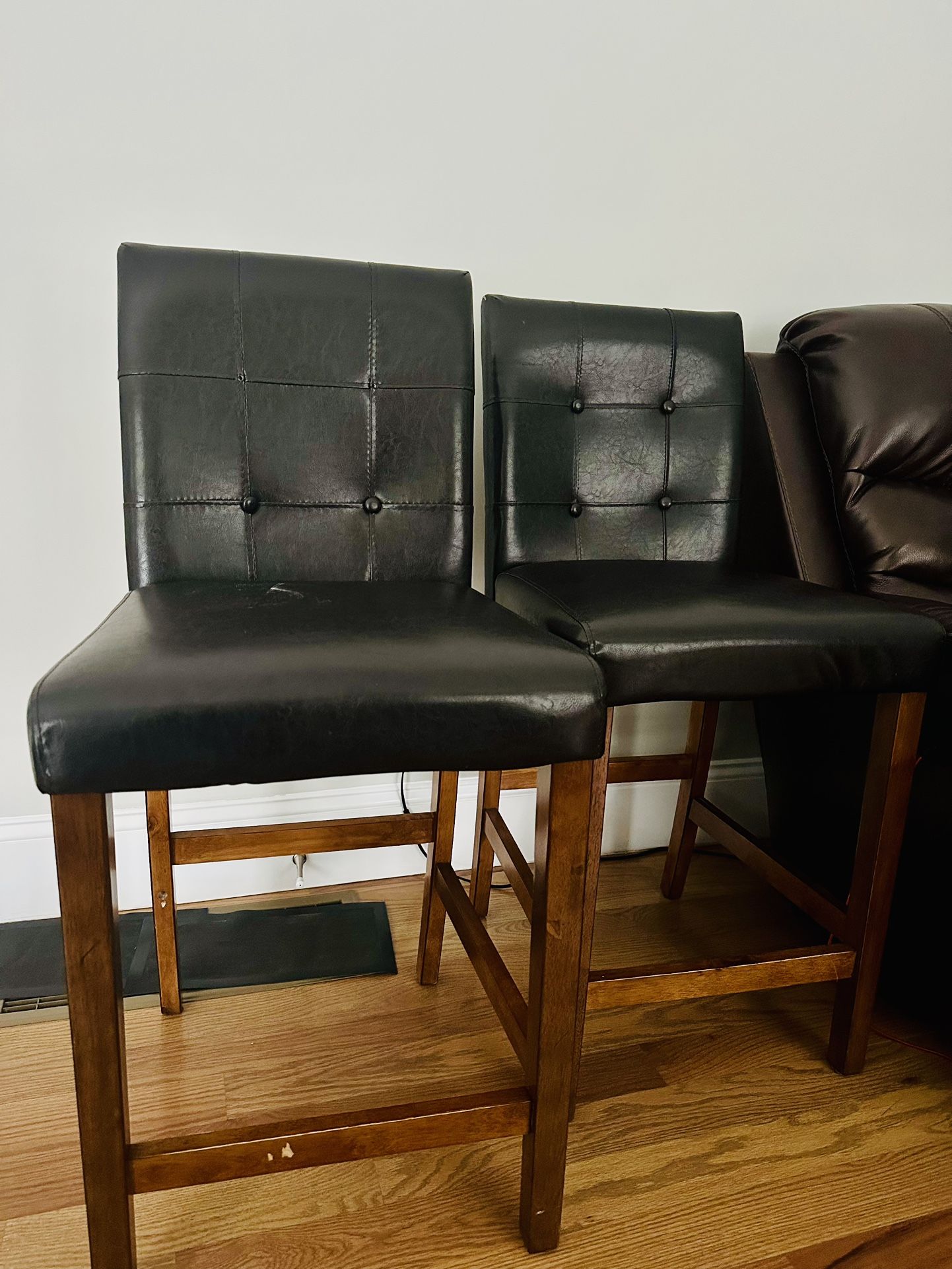 Square Dining Table Bar Height With Two Chairs