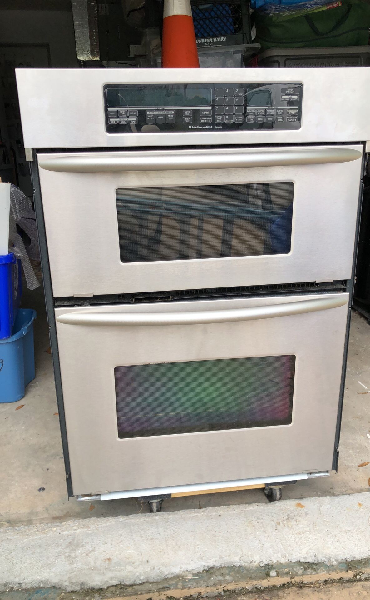30” KitchenAid Architect series - stainless steel wall oven - microwave combo