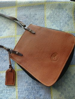 Vintage Dooney & Bourke Saddle Crossbody Bag